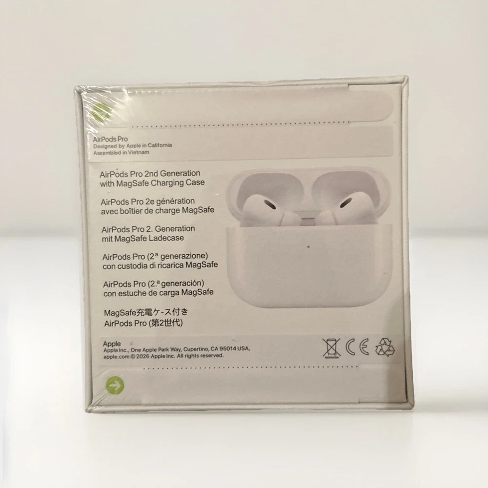 Apple AirPods Pro (2nd generation) with MagSafe‎ Charging Case White- Sealed